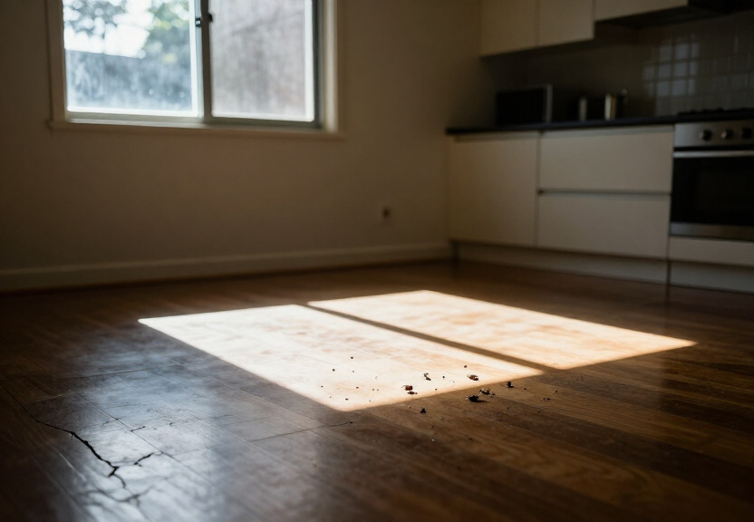 Termite damage in a Warrawee home before treatment